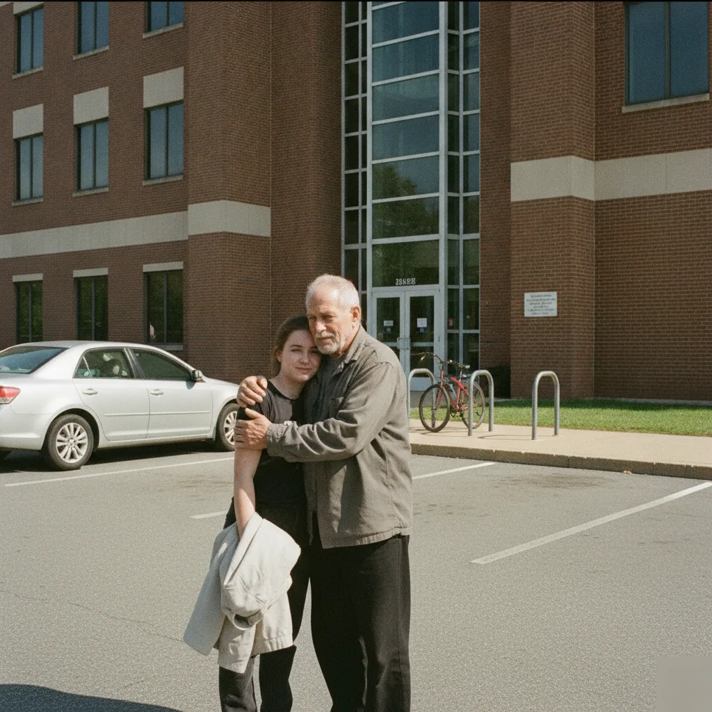 Family reunion outside Columbus courthouse after DUI bail release